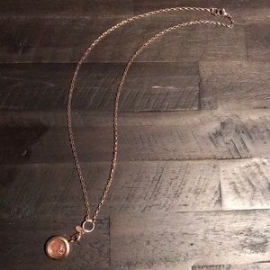 Origami Owl Rose Gold Pendant Necklace